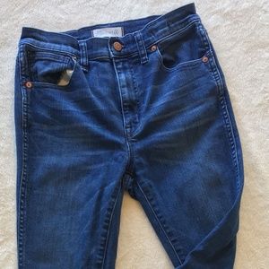 Madewell High Riser Skinny Jean, Size 27, Blue